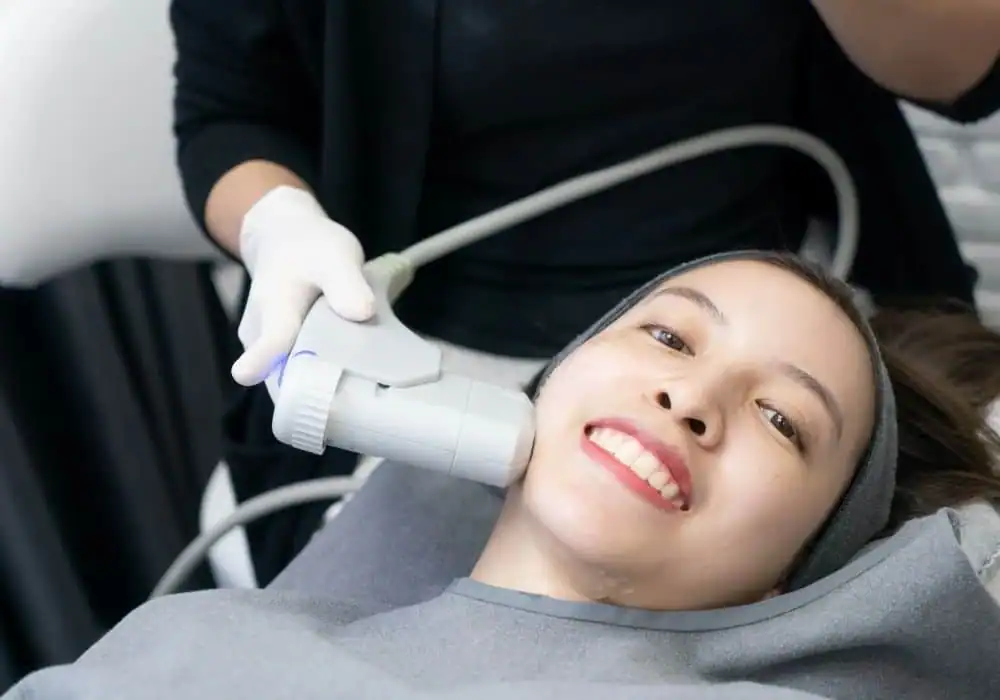 HIFU treatment Sandbach in progress