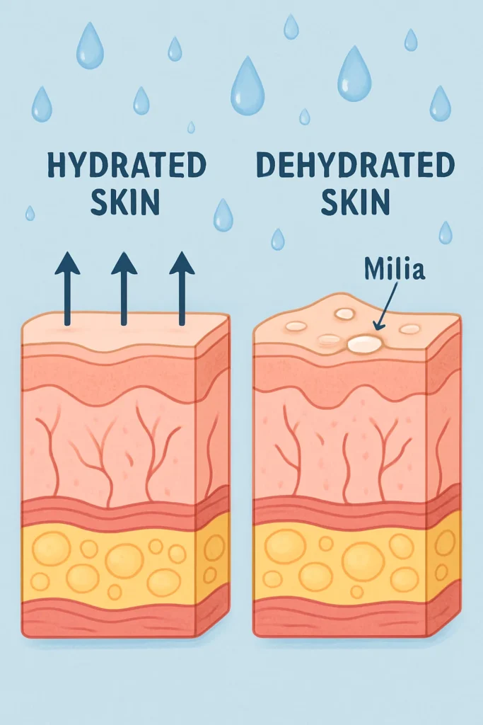 The importance of hydration and milia production Sandbach