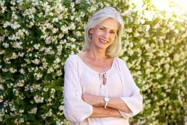 Older woman happy with urinary incontinence treatment Sandbach
