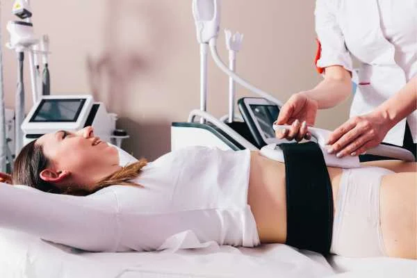 woman having body sculpting to help improve her body image and her mental health Sandbach
