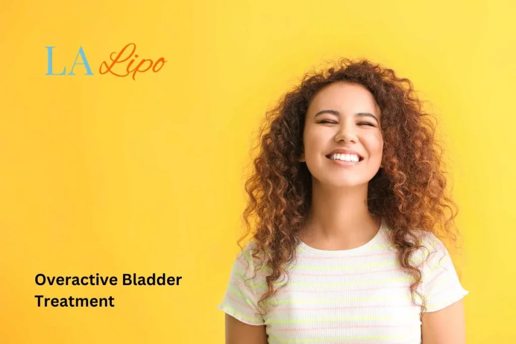 woman smiling about overactive bladder treatment Sandbach solutions
